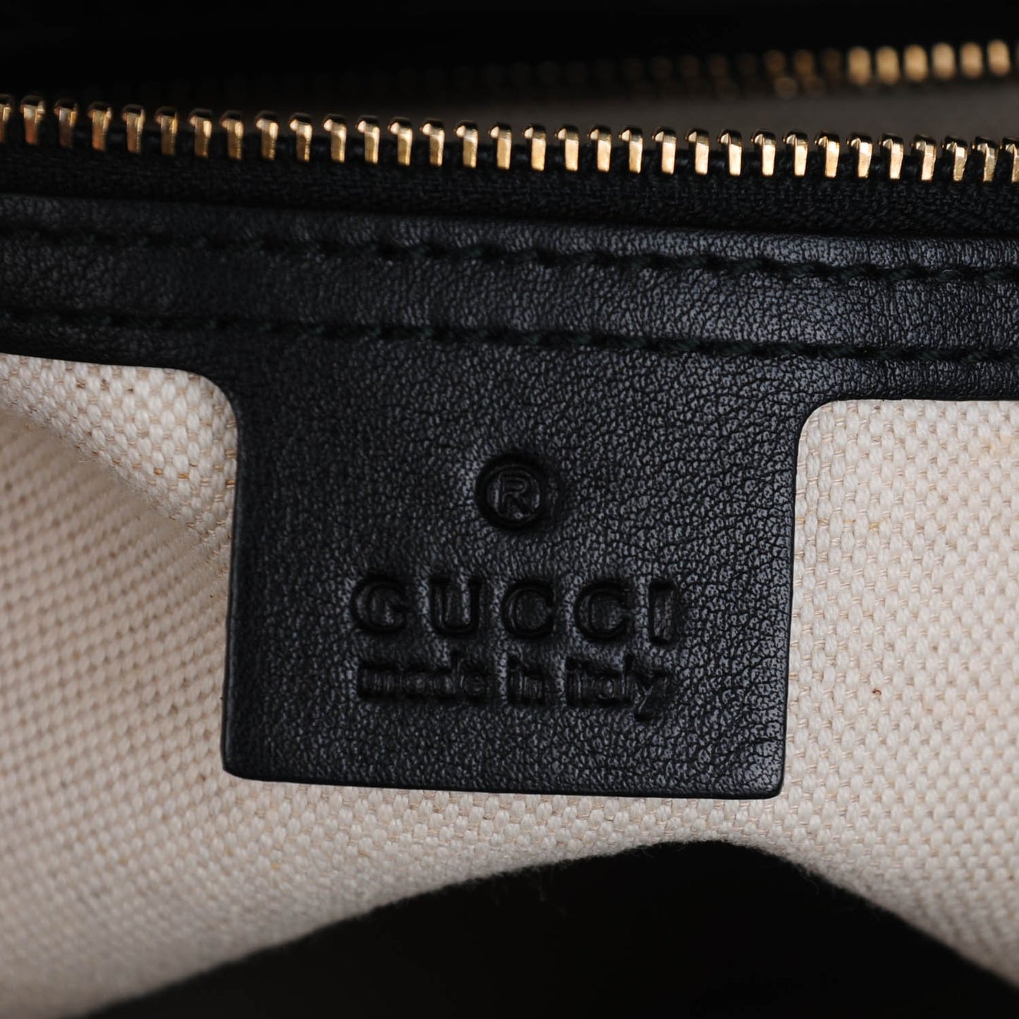 Guccissima Medium Bree Foldover Tote Black