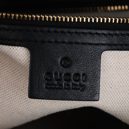 Gucci Guccissima Medium Bree Foldover Tote Black 6 of 7