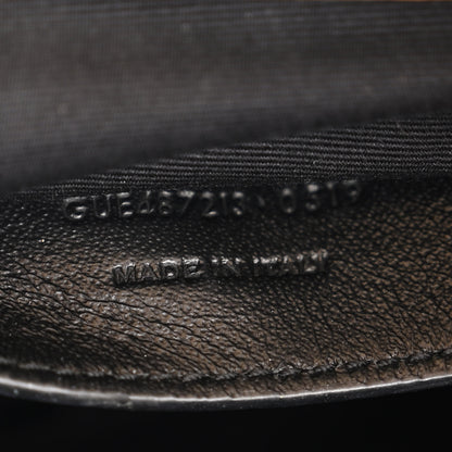 Saint Laurent Sheepskin Matelasse Chevron Monogram Medium College Bag Dark Beige 8 of 13