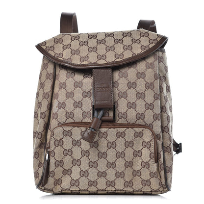 Gucci Monogram Flap Backpack Dark Brown 1 of 8