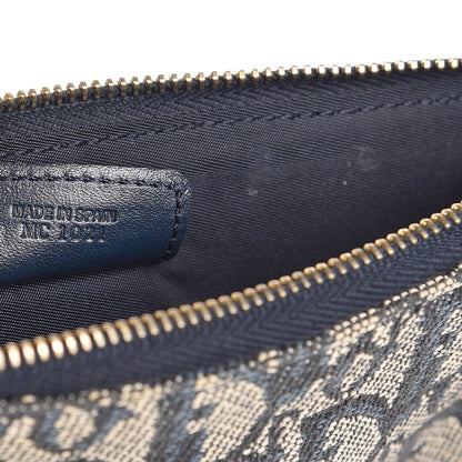 Christian Dior Monogram Mini Saddle Pochette Navy 7 of 8