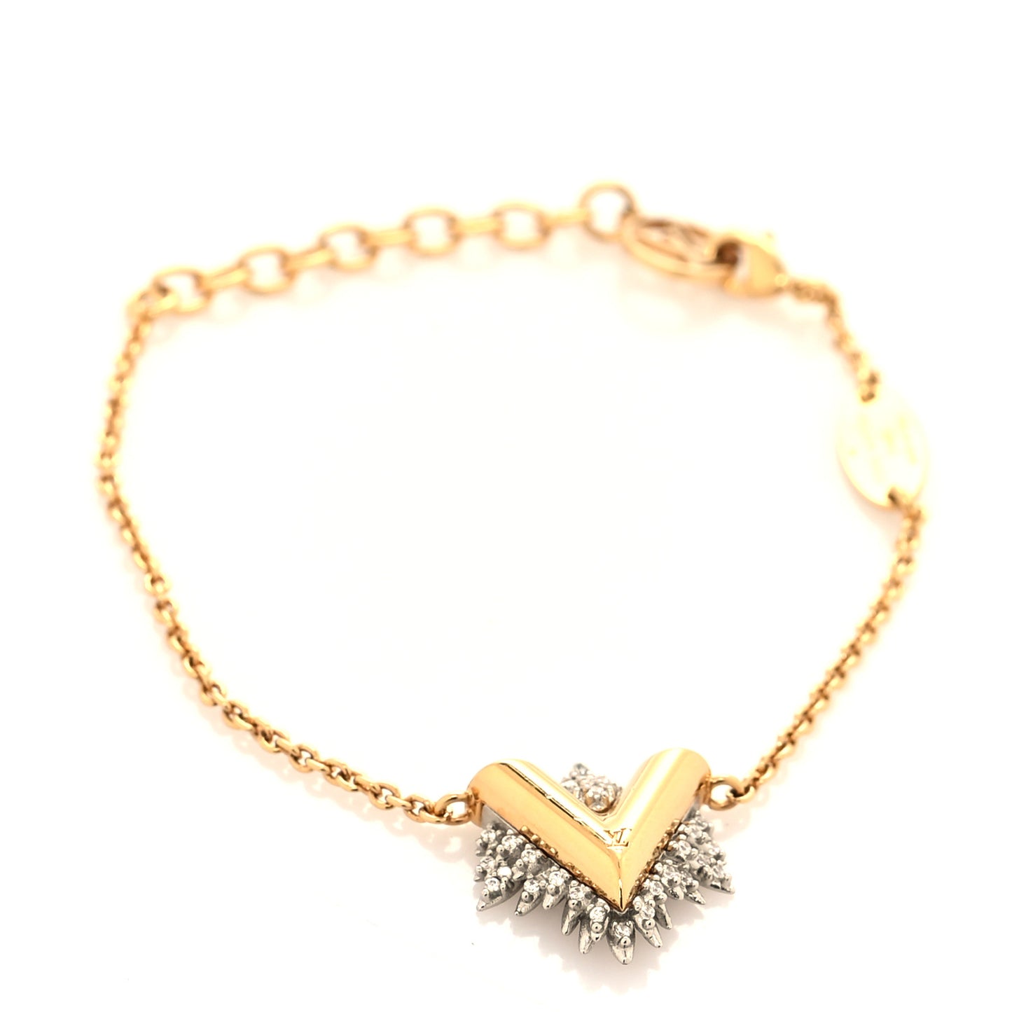 Crystal Essential Glory LV Bracelet Gold