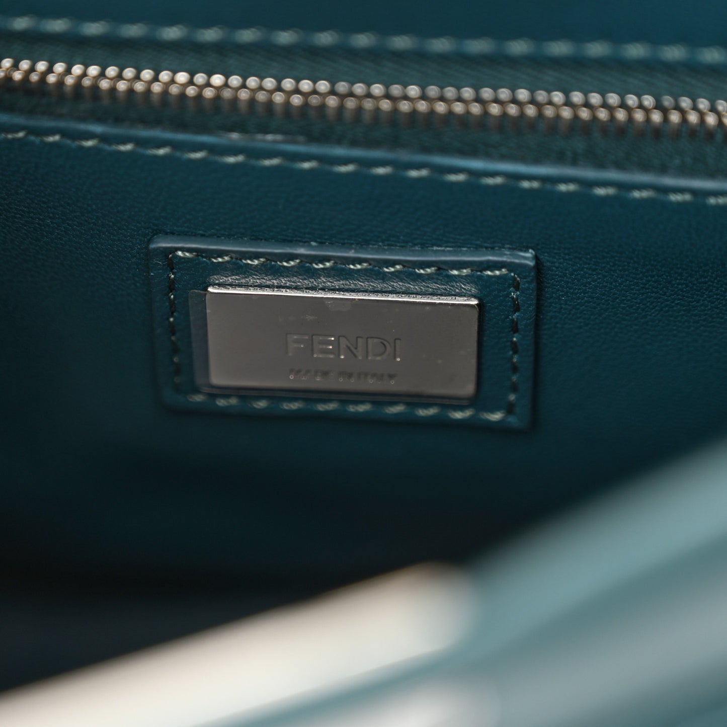 Nappa Waves Bi-Color Mini Peekaboo Iconic Satchel Ocean