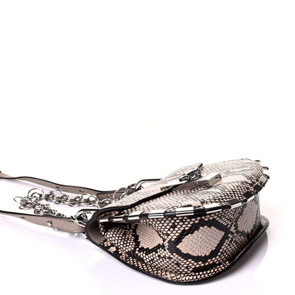 Chloe Calfskin Snake Embossed Mini Drew Bijou Shoulder Bag Eternal Grey 4 of 7