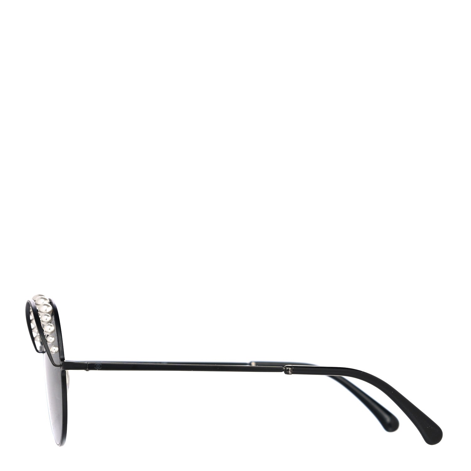 Chanel Pearl Round Sunglasses 4234-H Black 2 of 9