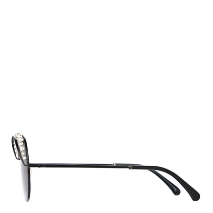 Chanel Pearl Round Sunglasses 4234-H Black 2 of 9