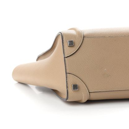 Celine Drummed Calfskin Micro Luggage Dune 7 of 13