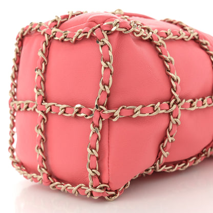 Chanel Lambskin Bucket Chain Drawstring Bag Pink 10 of 10