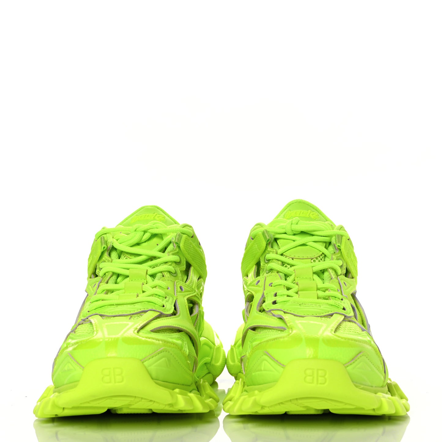 Rubber Mesh Monocolor Mens Track.2 Open Sneakers 41 Fluo Yellow