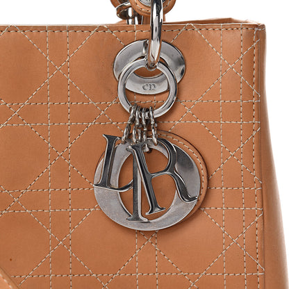 Christian Dior Calfskin Cannage Medium Lady Dior Camel 15 of 24