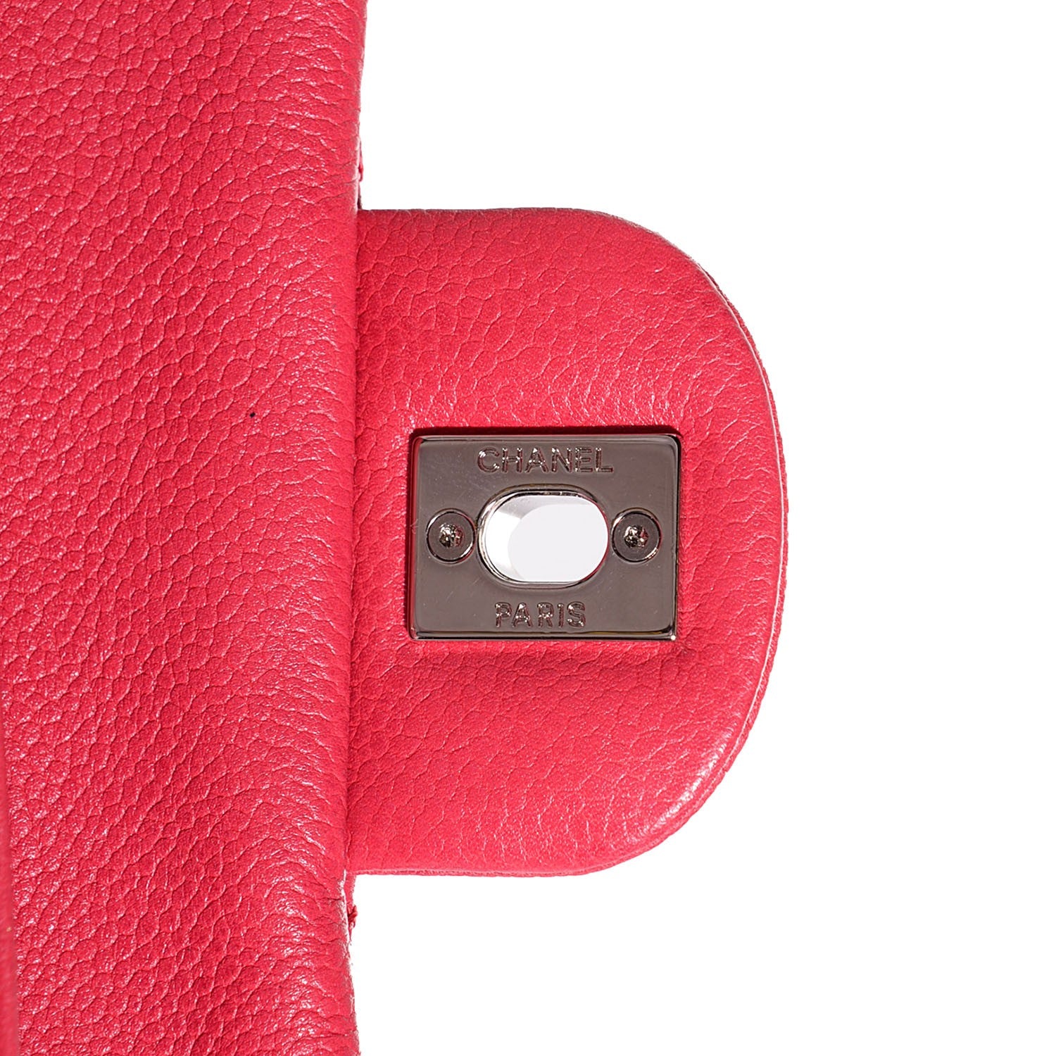 Chanel Washed Caviar Medium Double Flap Fuchsia 7 of 8