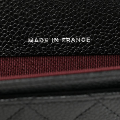 Chanel Caviar Quilted Flap Card Holder Wallet Black 6 of 8