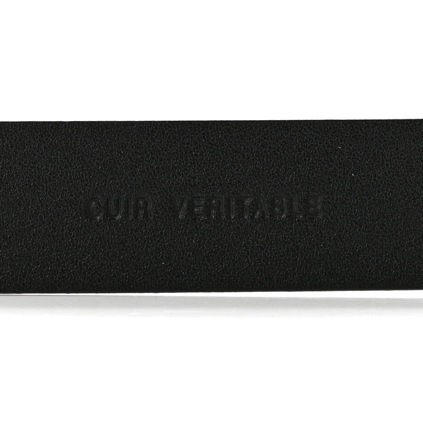 Calfskin CC Chain Logo Belt 80 32 Black