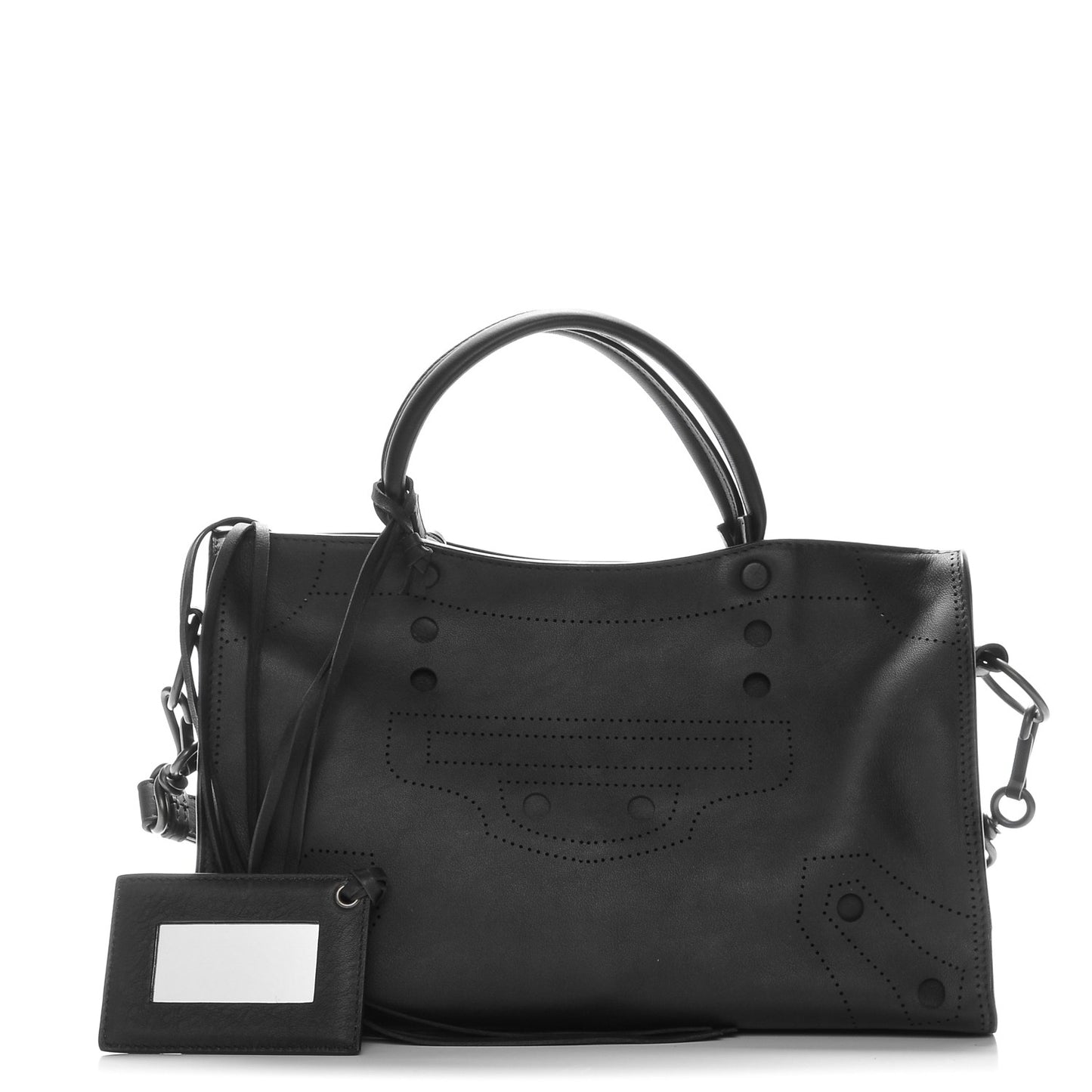 Veau Soyeux Perforated Blackout Hardware S City Black