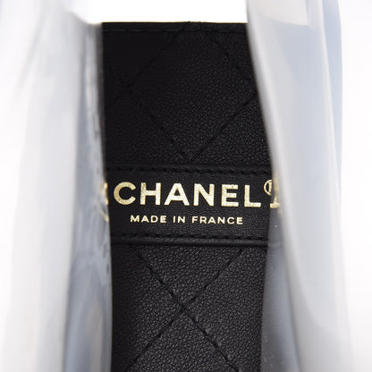 Chanel Lambskin PVC Medium Coco Sand Flap Black 6 of 14