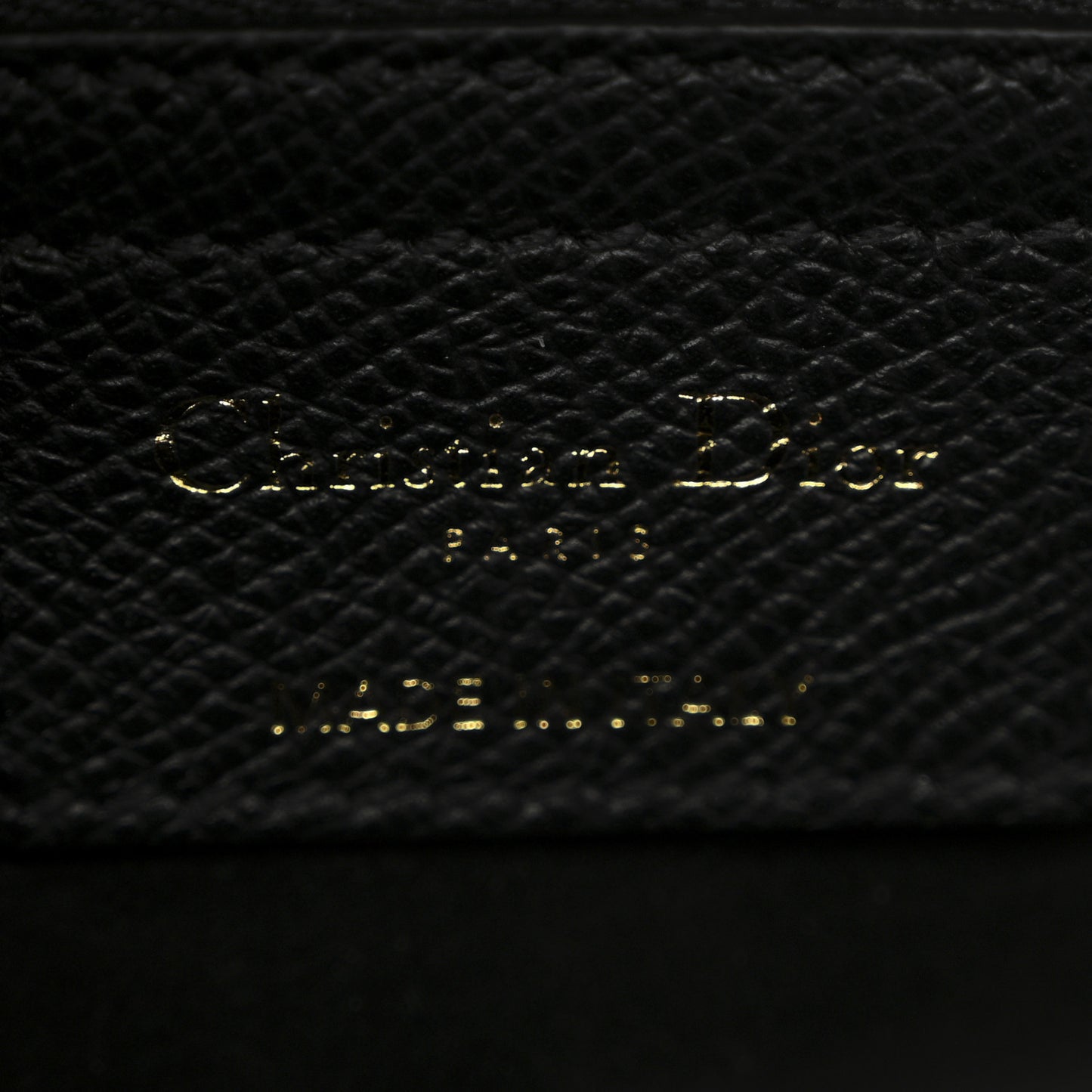 Grained Calfskin Saddle Bag Black