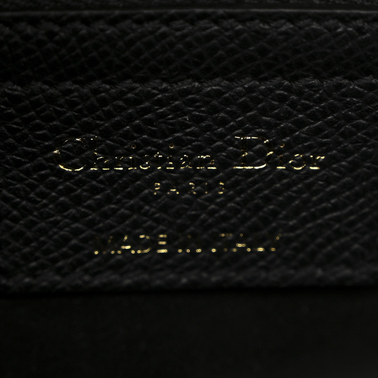 Christian Dior Grained Calfskin Saddle Bag Black 6 of 11