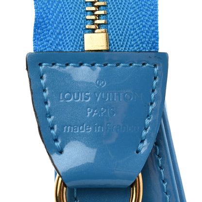 Louis Vuitton Vernis Valentine Mini Pochette Accessories Baby Blue Neon 6 of 7