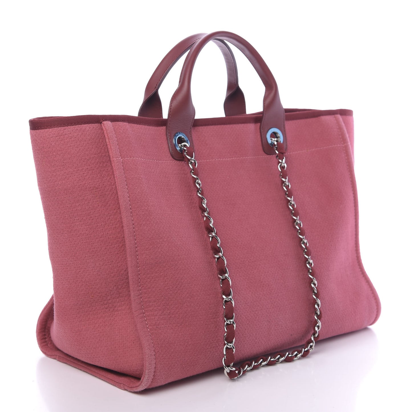 Canvas Medium Deauville Tote Red