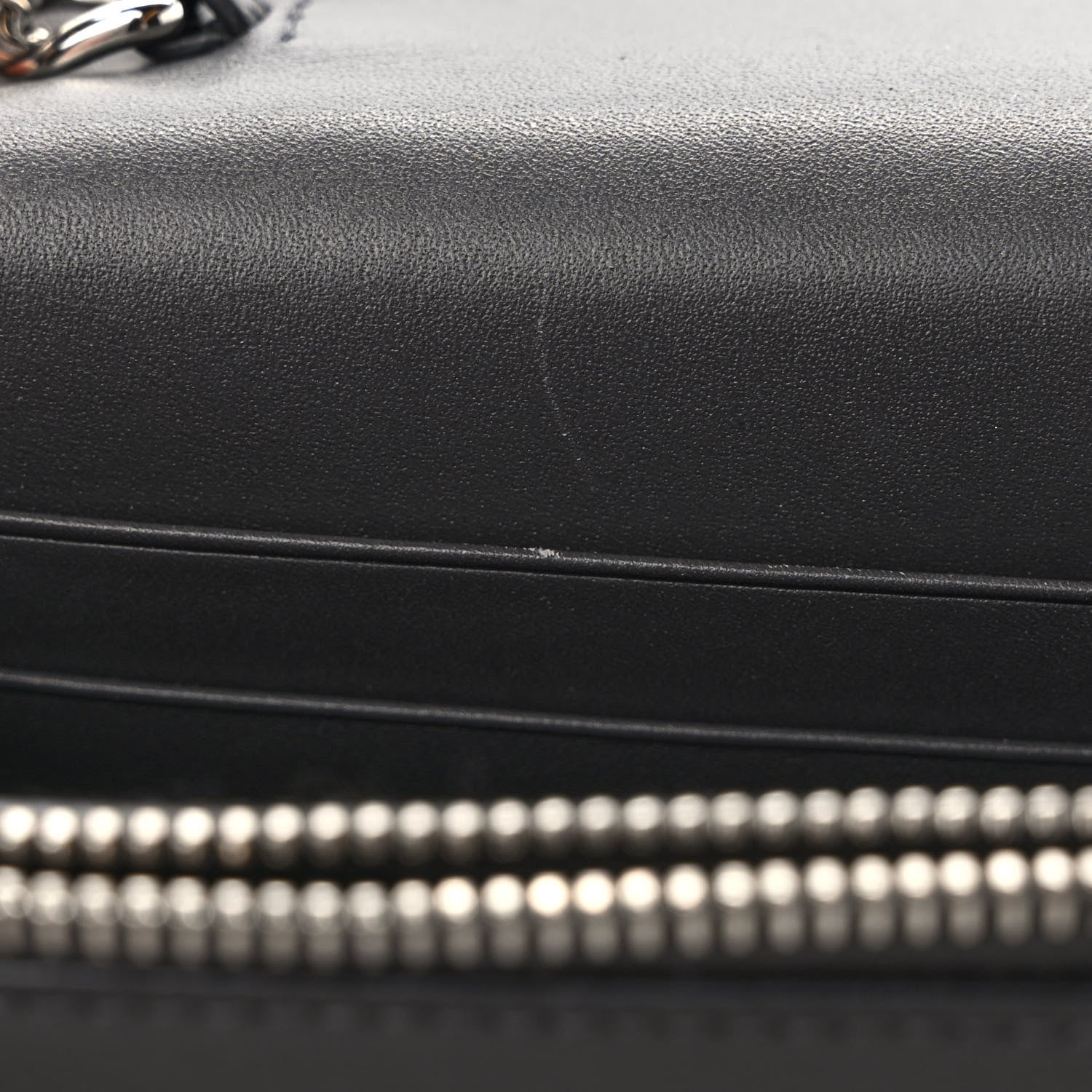 Saint Laurent Smooth Calfskin Classic Monogram Kate Tassel Chain Wallet Asphalt 9 of 9