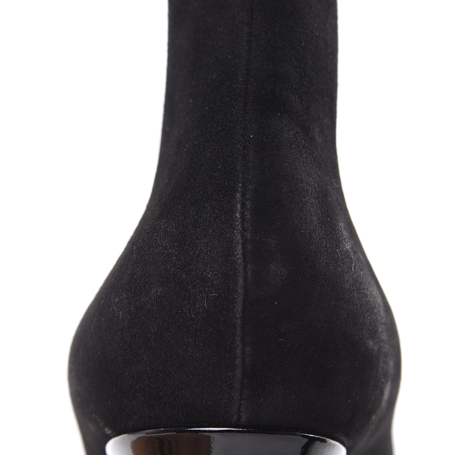 Suede Monogram Uniformes Cap Toe Chelsea 75mm Ankle Boots 37 Black