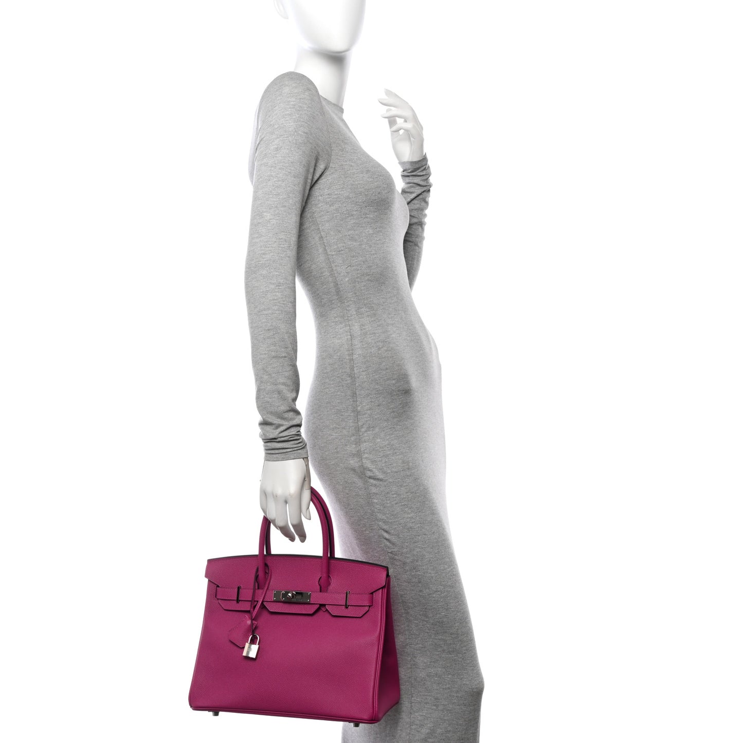 Epsom Birkin 30 Rose Pourpre