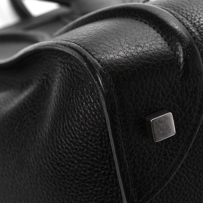 Celine Drummed Calfskin Mini Luggage Black 9 of 9