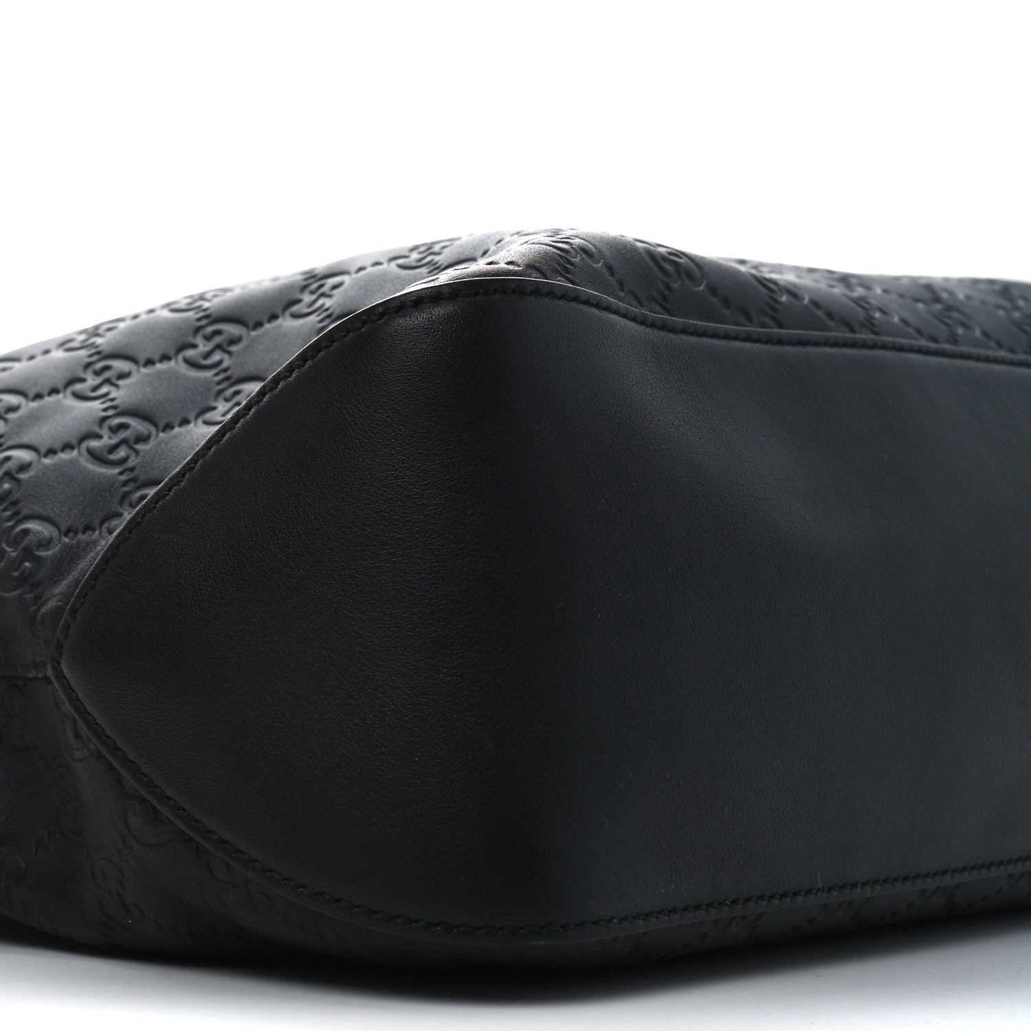 Gucci Guccissima Signature Large Linea A Hobo Black 9 of 10