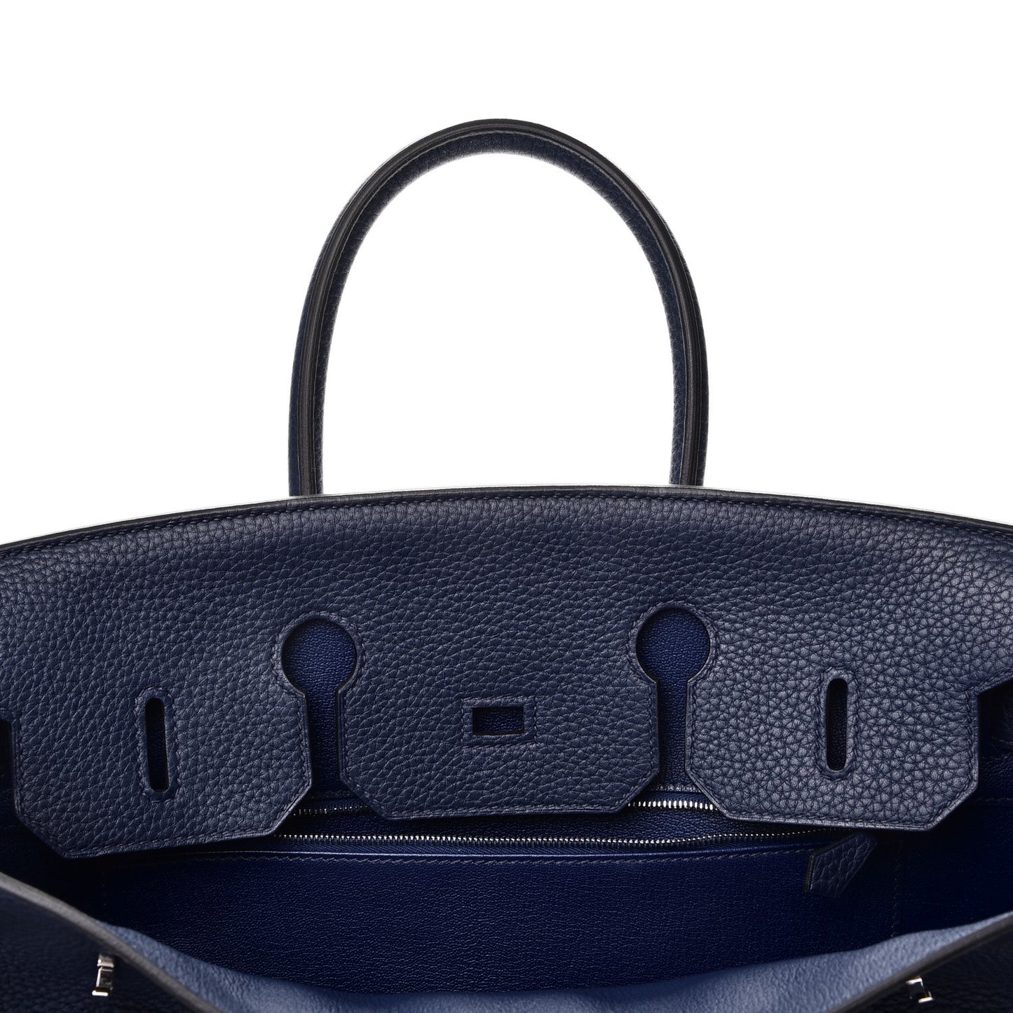 Taurillon Clemence Birkin 35 Bleu Saphir