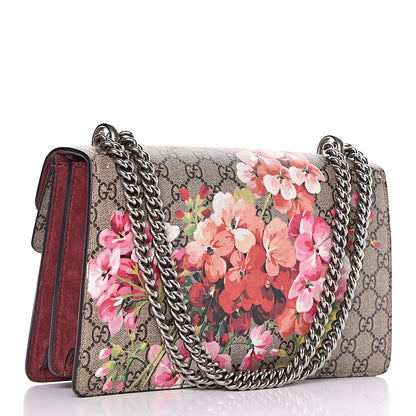 Gucci GG Supreme Monogram Blooms Small Dionysus Shoulder Bag Beige Multicolor Dry Rose 3 of 12