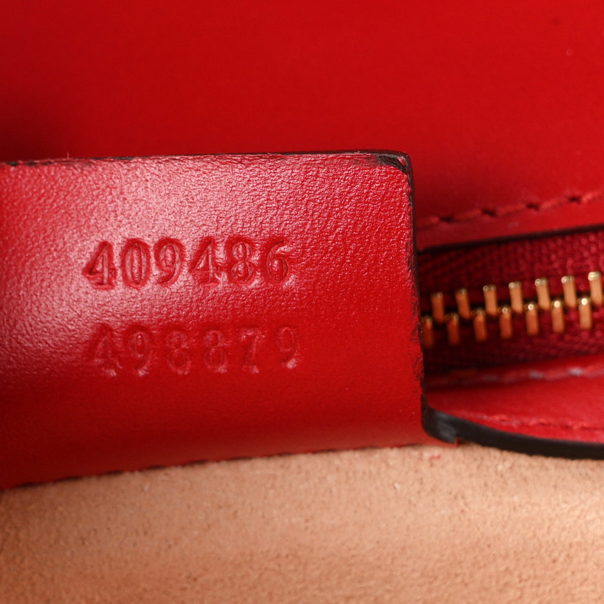 Guccissima Medium Padlock Shoulder Bag Hibiscus Red