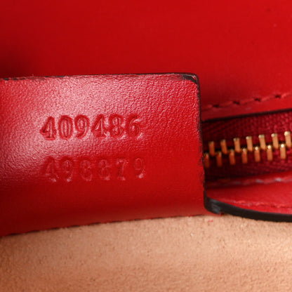 Gucci Guccissima Medium Padlock Shoulder Bag Hibiscus Red 7 of 10