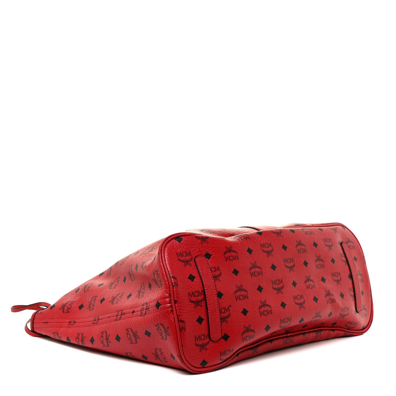 MCM Visetos Large Liz Reversible Shopper Tote Ruby Red 5 of 21