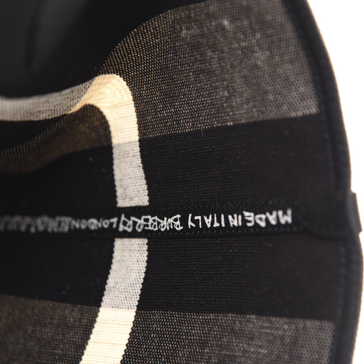 Burberry Coated Canvas Mega Check Medium Doodle Tote Black White 8 of 9