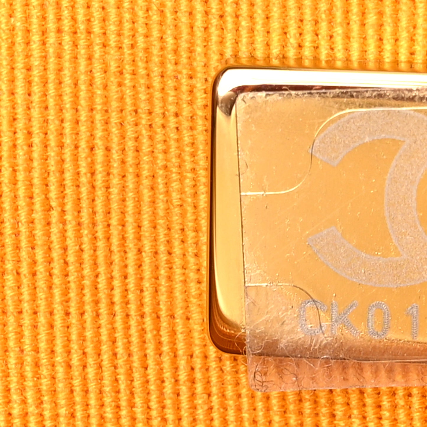 Velvet Camellia Embossed Mini Square Flap Yellow