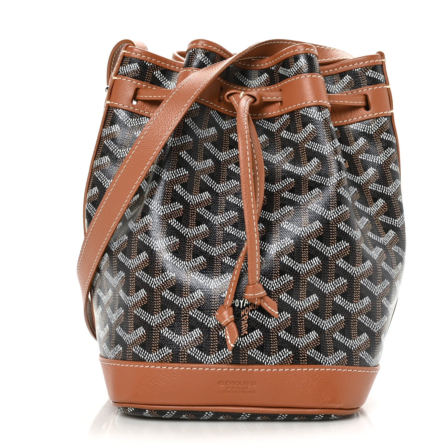 Goyardine Petit Flot Bucket Bag PM Black Gold