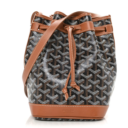 Goyard Goyardine Petit Flot Bucket Bag PM Black Gold 1 of 10