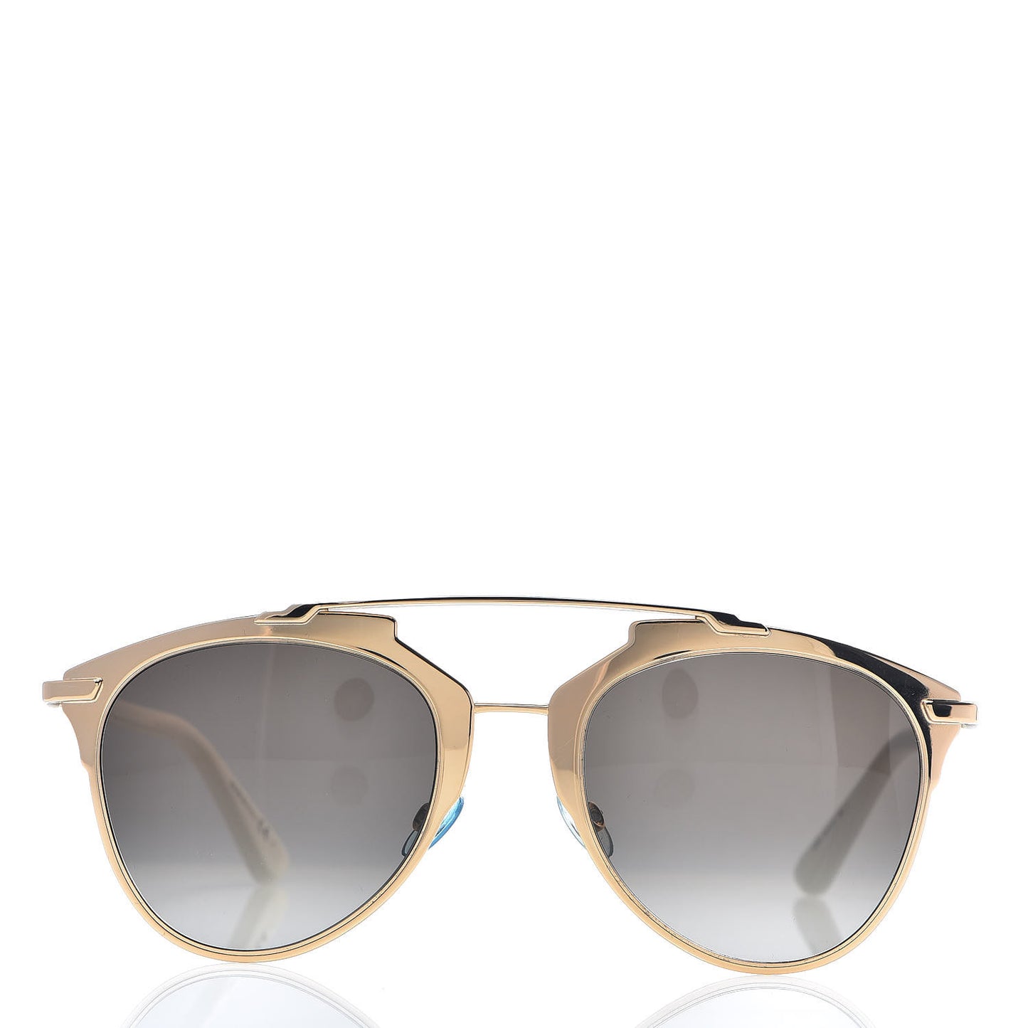 Reflected Sunglasses Gold White