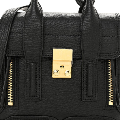 3.1 Phillip Lim Textured Calfskin Mini Pashli Satchel Black 7 of 10