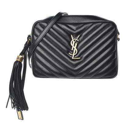 Saint Laurent Calfskin Matelasse Monogram Lou Camera Bag Black 1 of 9