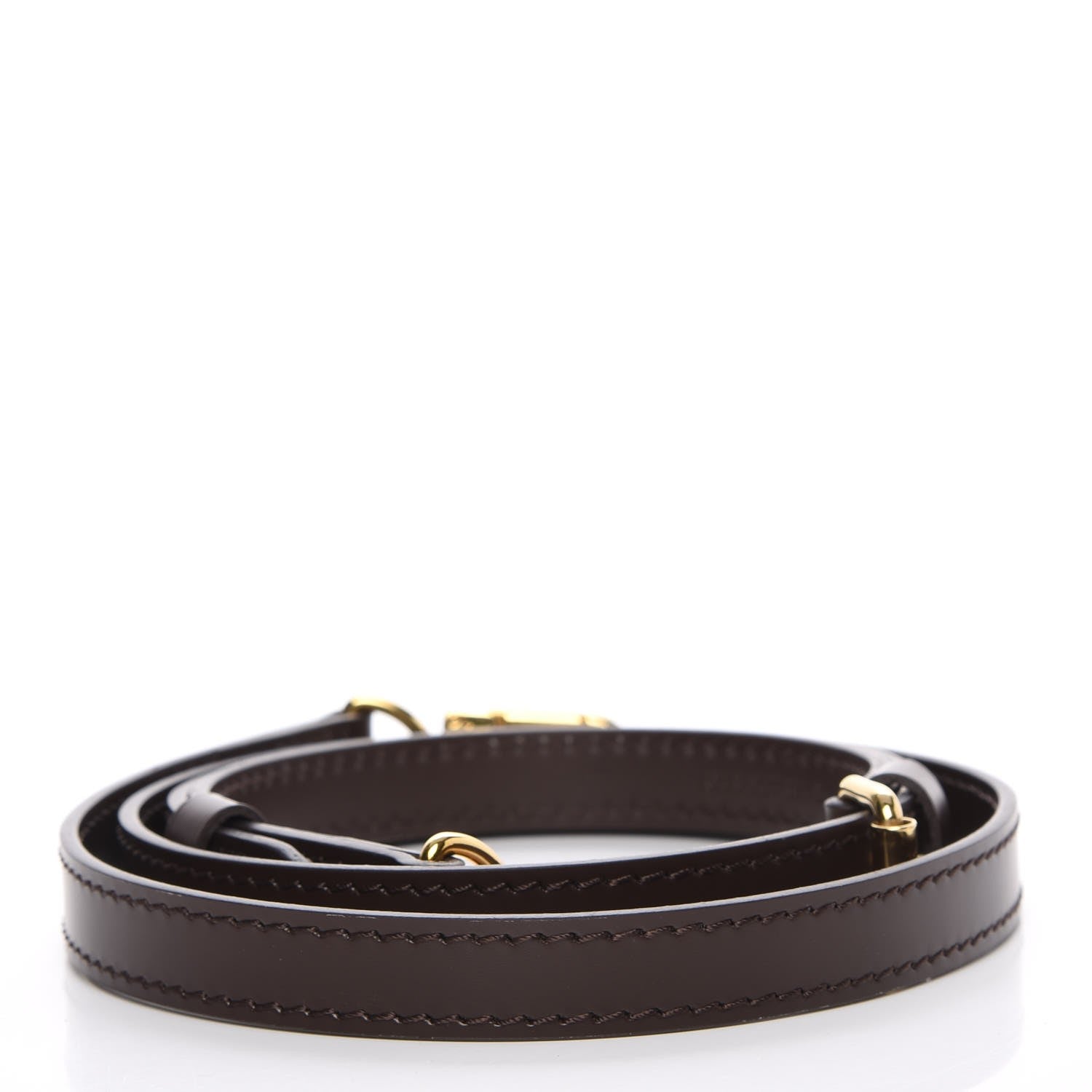 Louis Vuitton Calfskin 16mm Adjustable Shoulder Strap Brown 2 of 6
