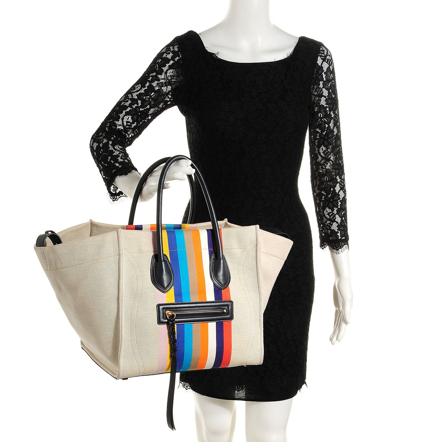 Cotton Canvas Medium Phantom Luggage Multicolor