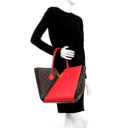 Louis Vuitton Calfskin Monogram Kimono Tote Poppy 2 of 7