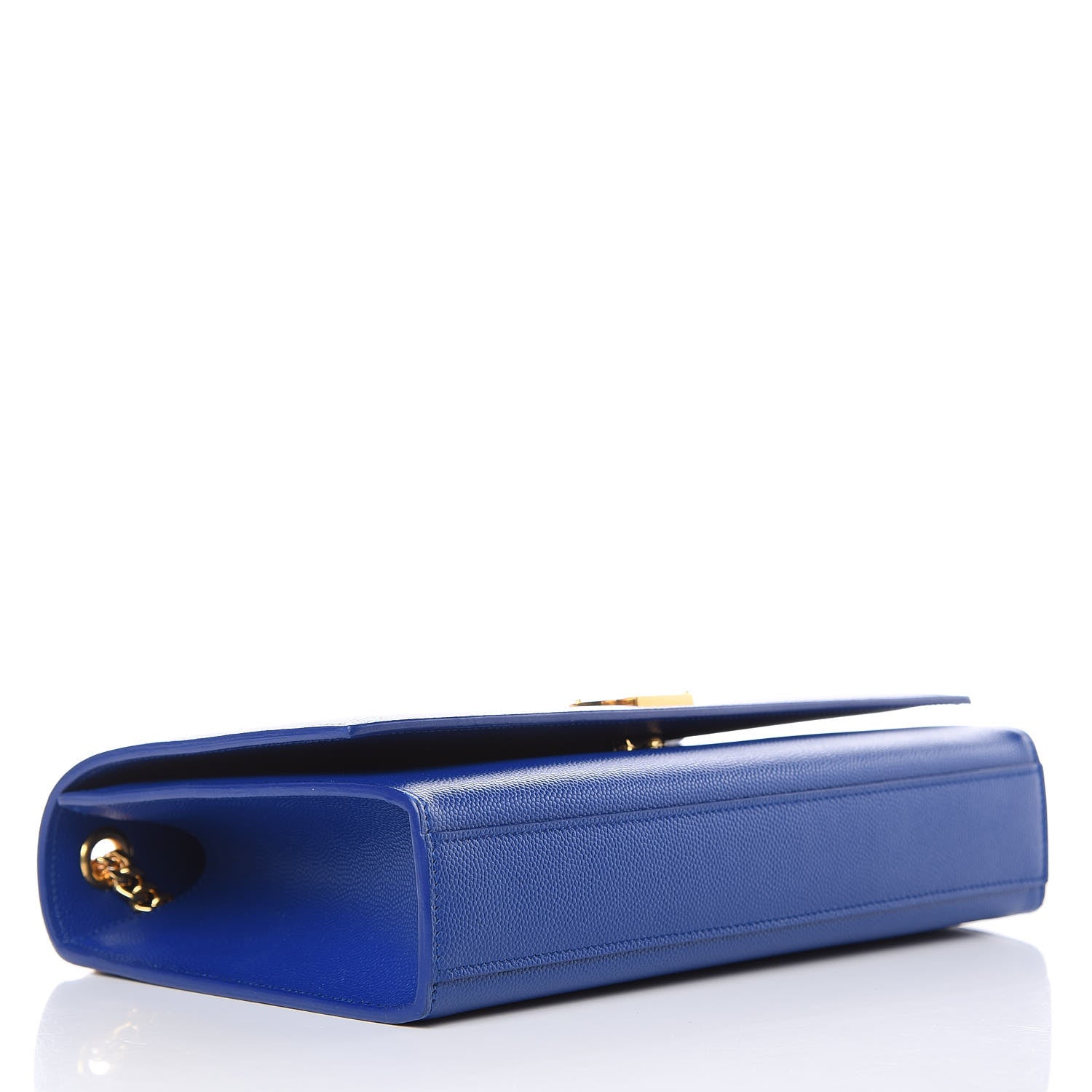 Saint Laurent Grain De Poudre Medium Classic Monogram Kate Satchel Flash Blue 4 of 11