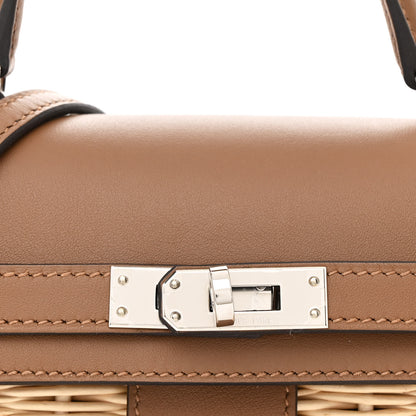 Hermes Wicker Swift Picnic Mini Kelly 20 Naturel Alezan 8 of 12
