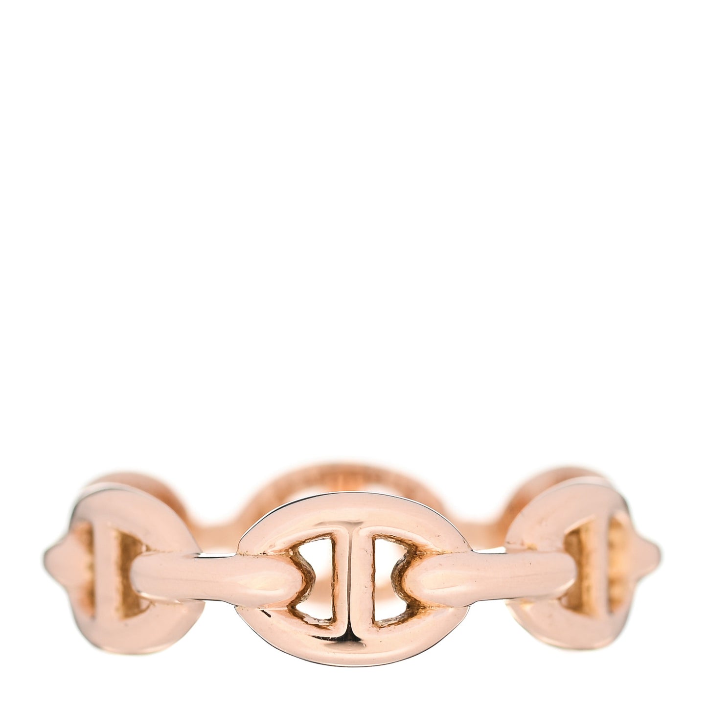 18K Rose Gold PM Chaine D'Ancre Enchainee Ring 52 6