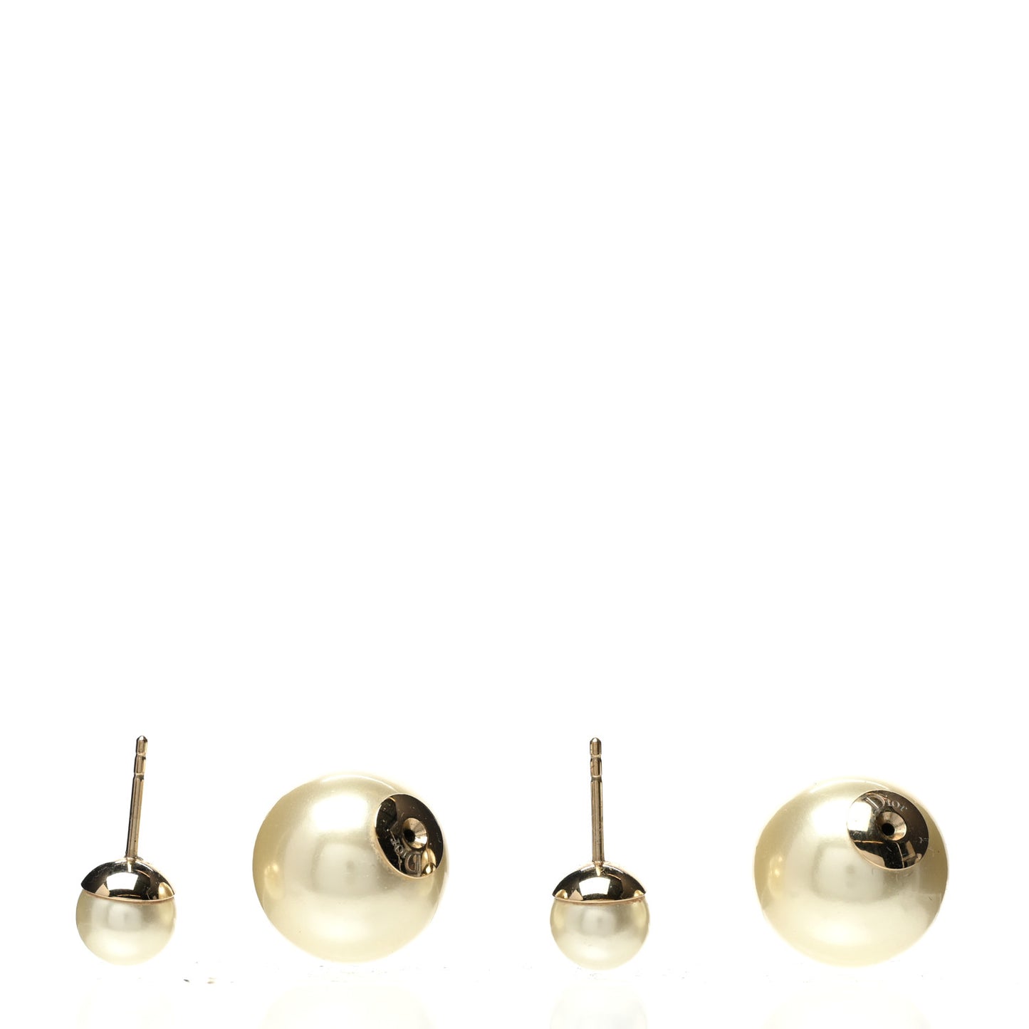 Pearl Mise En Dior Tribal Earrings Gold