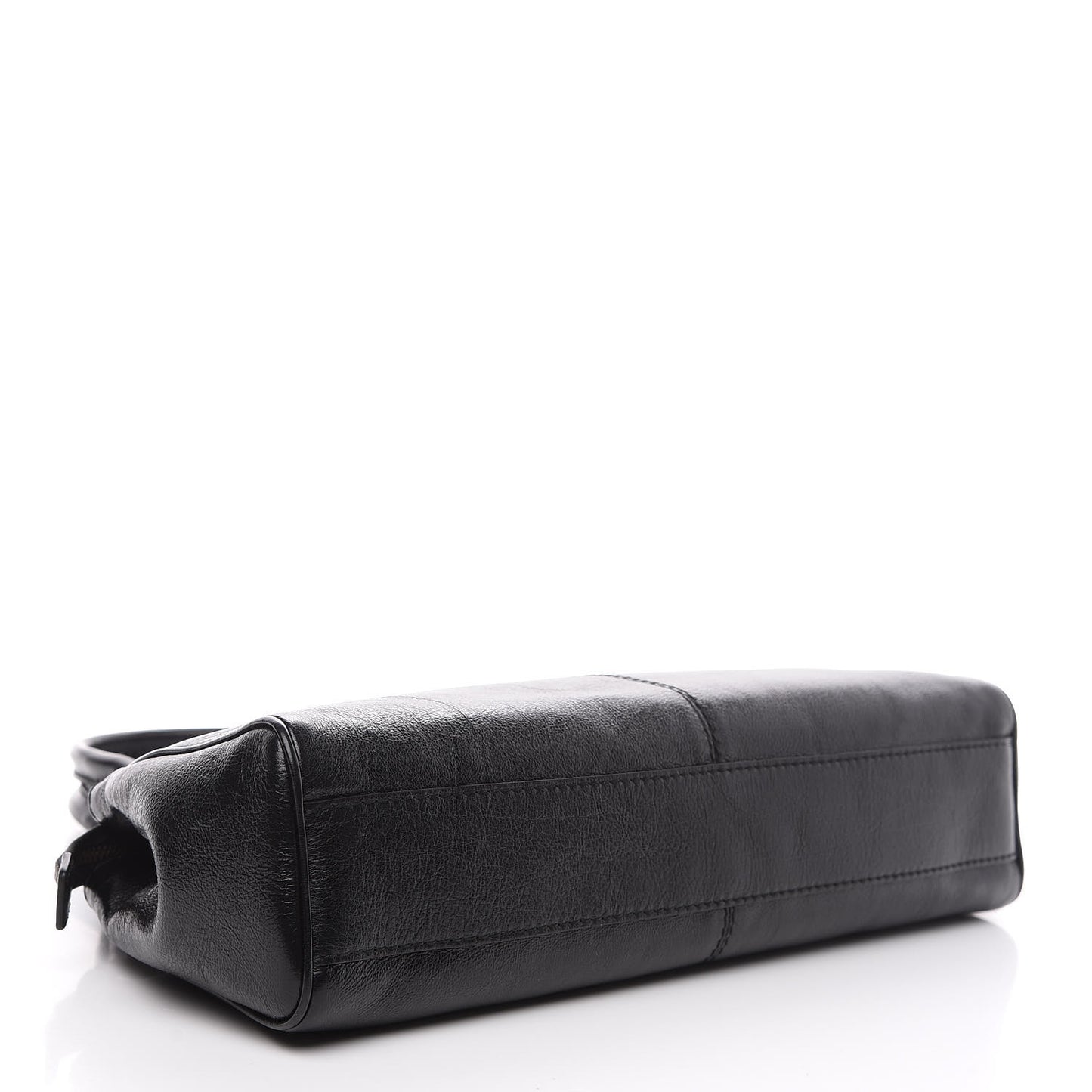 Calfskin Medium Re(Belle) Top Handle Bag Black