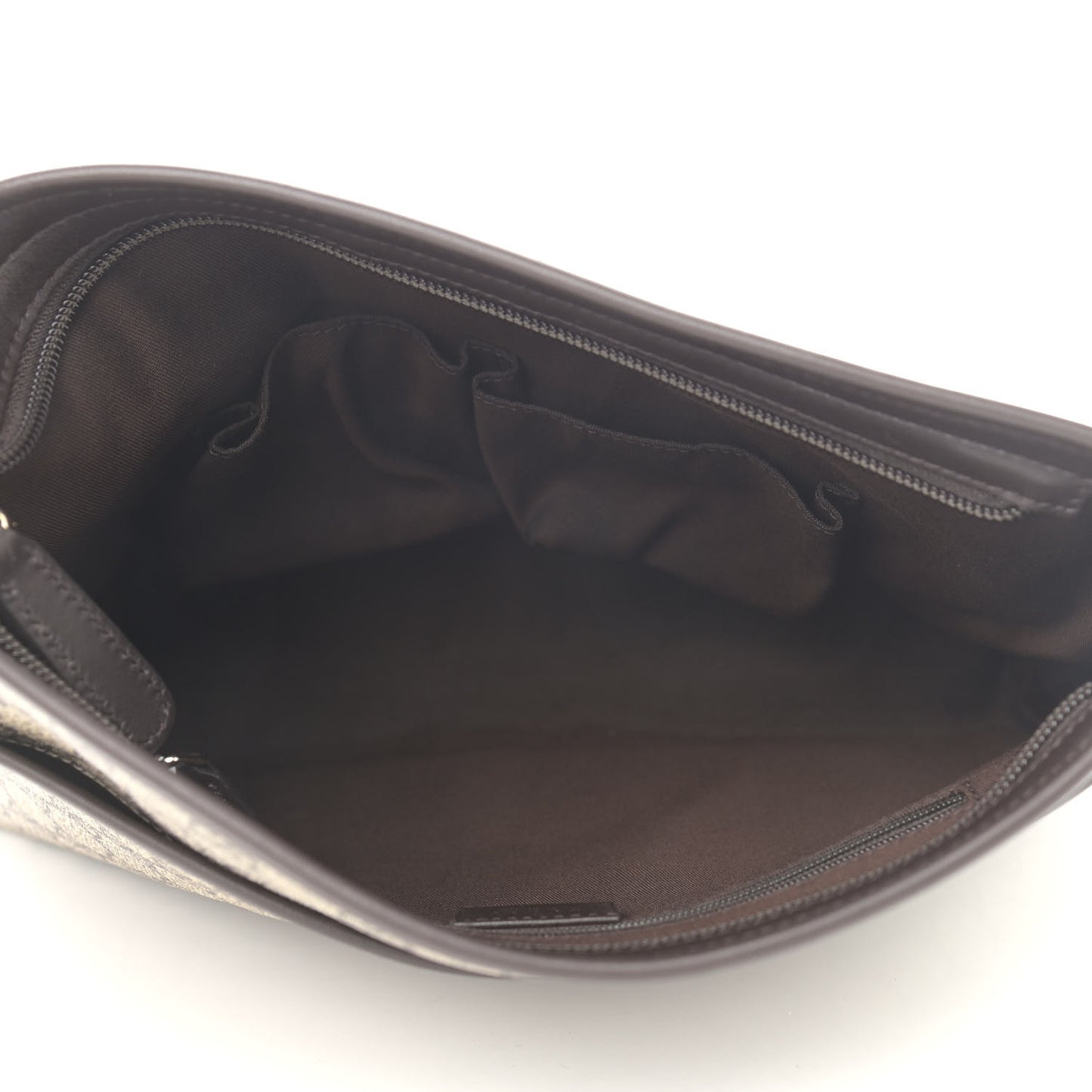 GG Plus Monogram Medium Flat Messenger Bag Dark Brown
