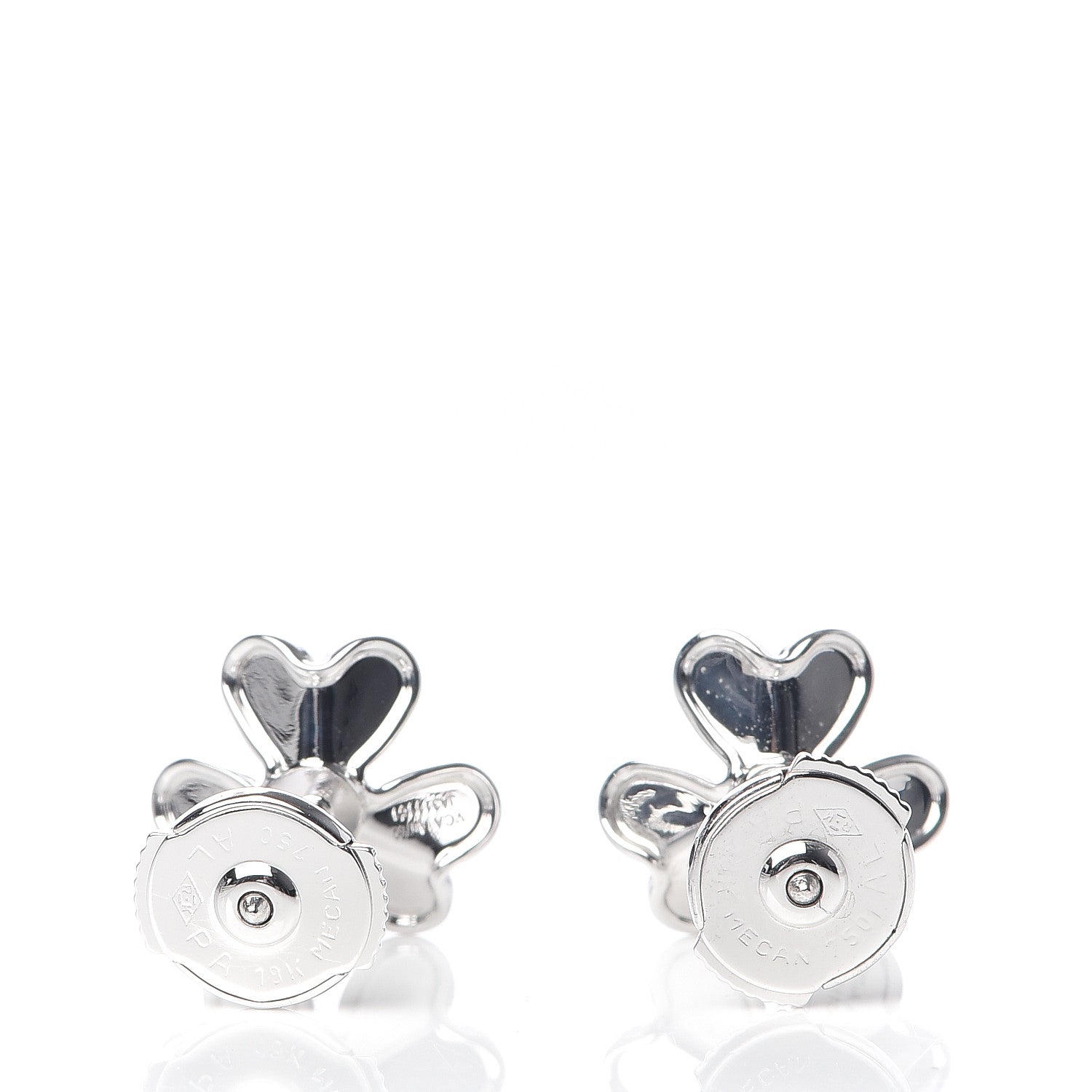 Van Cleef & Arpels 18K White Gold Diamond Mini Frivole Earrings 3 of 5